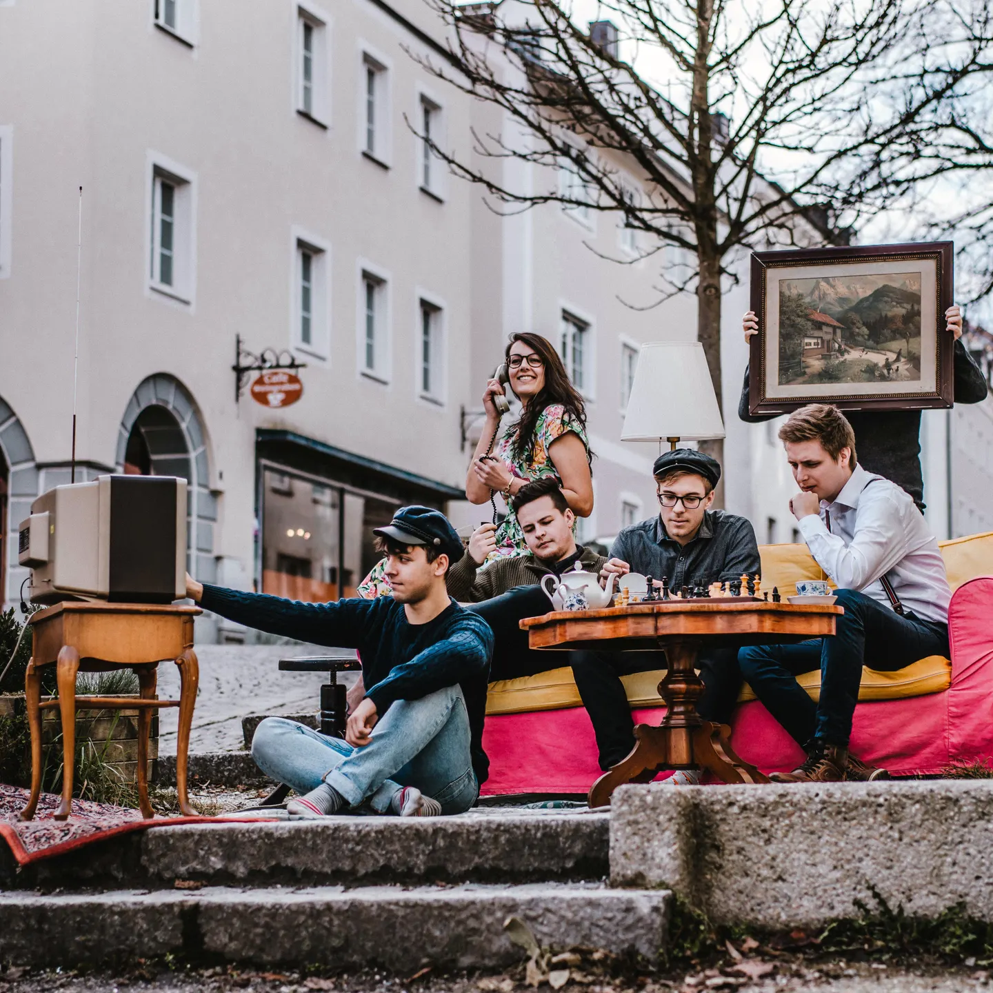 fresh-Mitglieder am Stammtisch